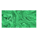 crazy_green_swirlz personalized photo card