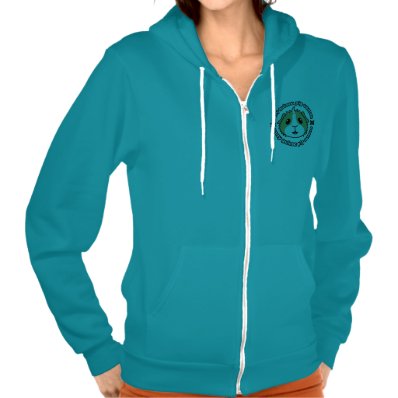 Crazy Guinea Pig Woman Ladies Zip Hoodie