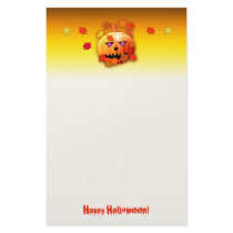 Crazy Halloween Pumpkin stationery