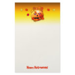 Crazy Halloween Pumpkin Personalized Stationery
