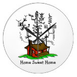 Crazy Ham Radio Antenna Clock wall clocks