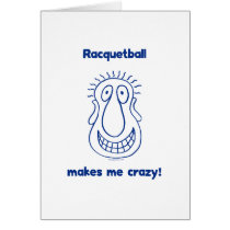 Crazy Head Racquetball Card