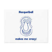 Crazy Head Racquetball Postcards