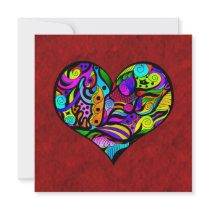 Crazy Heart Invitations