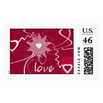 Crazy heart love design postage by aslentz Crazy heart love design postage