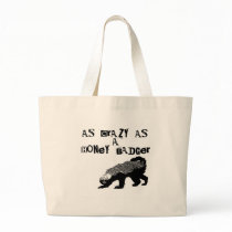 Crazy Honey Badger Canvas Bag