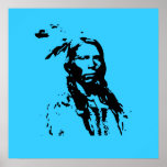 Crazy Horse Native American Leader 3 ft Canvas Pri Print
