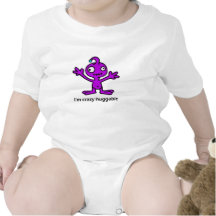 Crazy Huggable Purple Infant Tshirts