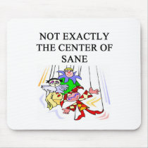 crazy insane psychology design mouse pad