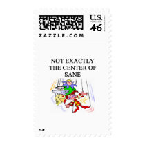 crazy insane psychology design postage