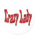 crazy lady stickers