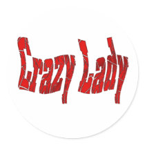 crazy lady stickers by DonnaGrayson crazy lady stickers