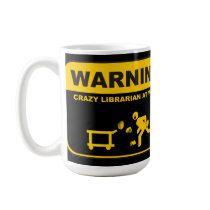 Crazy Librarian Mug by ScottInk Crazy Librarian Mug
