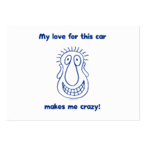 Crazy Love For Cars business cards