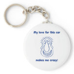 Crazy Love For Cars keychains