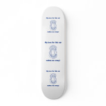 Crazy Love For Cars Skate Board Deck