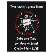 Crazy MF Church flyers by godless_heathen Crazy MF Church flyers