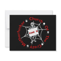 Crazy MF Church invitations by godless_heathen Crazy MF Church invitations