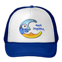 Crazy "MOON SHREDDER" Cartoon Cap Trucker Hat