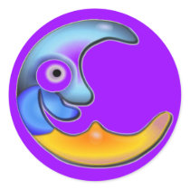 Crazy Moon Stickers