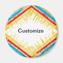 Crazy Mouth Pattern Fridge Magnet