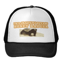 CRAZY NASTYASS HONEY BADGER TRUCKER HAT