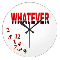 Crazy Numbers Whatever Wall Clock