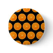Crazy on Clementines - Black buttons by artberry Crazy on Clementines - Black buttons