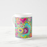 Crazy Paisley JADE Bone China Cup Porcelain Mugs