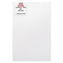 Crazy People  I'm One Of Them Personalized Stationery