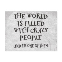 Crazy People postcards