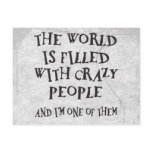Crazy People Post Card