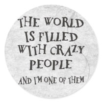 Crazy People stickers