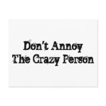 Crazy Person postcards by lookcrazy Crazy Person postcards