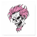 crazy pink hair skull posters by halloweenie crazy pink hair skull posters