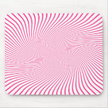 Crazy Pink Swirl Mouse Pad