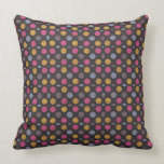 Crazy Polka dot throw pillow