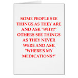 crazy psychiatrist joke greeting card