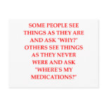 crazy psychiatrist joke post card
