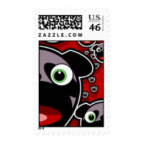 Crazy Pug Postage stamps