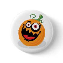 Crazy Pumpkin Button