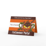 Crazy Pumpkin Halloween Invitation cards