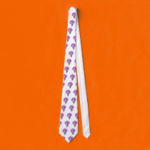 crazy purple hair skull ties