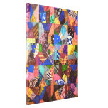 Crazy Quilt Patchwork Quilt Abstract Art Geometric Gallery Wrapped Canvas