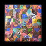 Crazy Quilt Patchwork Quilt Abstract Art Geometric Magnet
