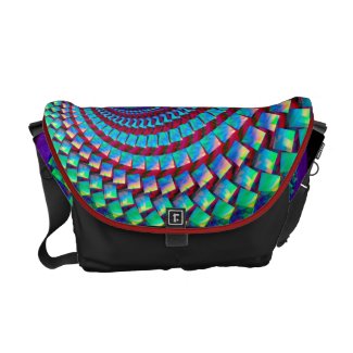 Crazy Rainbow Spiral rickshawmessengerbag