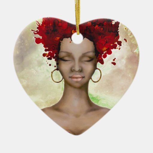 crazy red hair morning ceramic ornament zazzle crazy red hair morning ceramic ornament zazzle