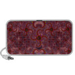 Crazy Red & Purple Valentines Fractal Notebook Speakers