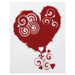Crazy Red Swirly Heart flyers