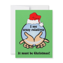 Crazy relatives Christmas invitations by holidaysboutique Crazy relatives Christmas invitations